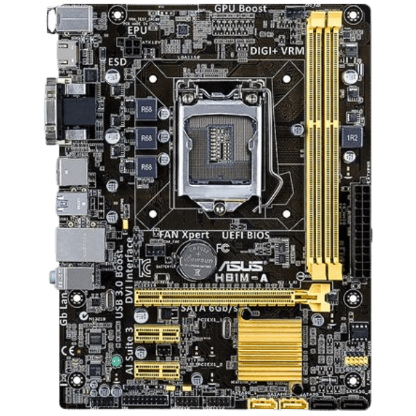 4th GEN MOTHERBOARD 2 RAM SLOT ASUS H81M-A MiCRO ATX (1)