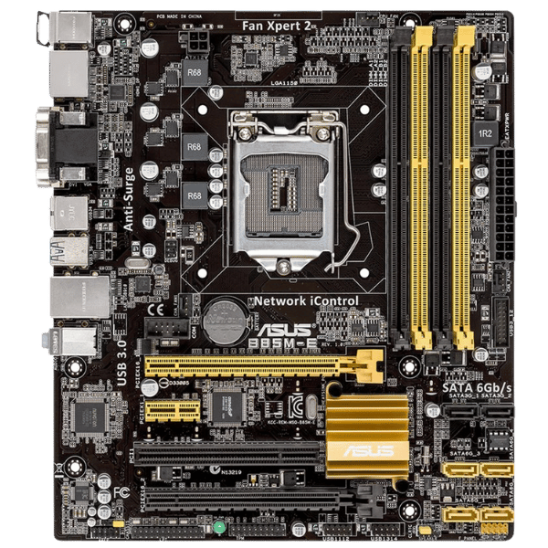 4th GEN MOTHERBOARD 4 RAM SLOT ASUS B85M-E MICRO ATX (4)