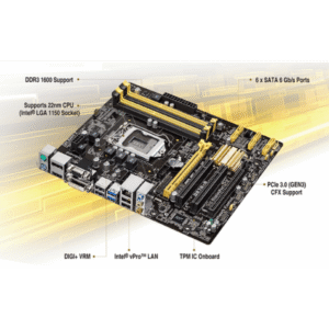 4th GEN MOTHERBOARD 4 RAM SLOT ASUS Q87M-E MICRO ATX (1)