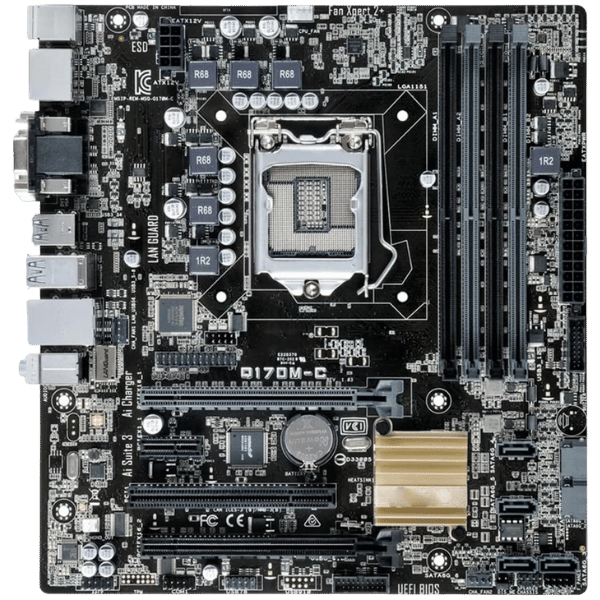 6th 7th GEN MOTHERBOARD 4 RAM SLOT ASUS Q170M-C MICRO ATX (3)