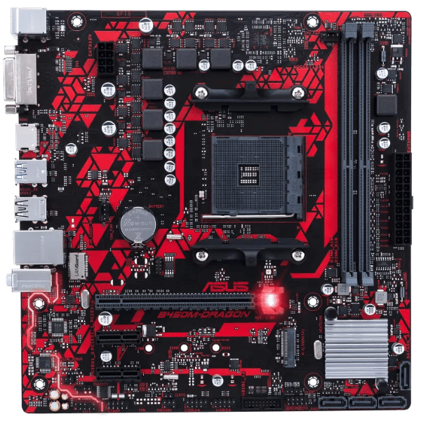 ASUS B450M DRAGON AMD RYZEN MOTHERBOARD MiCRO ATX USED (7)