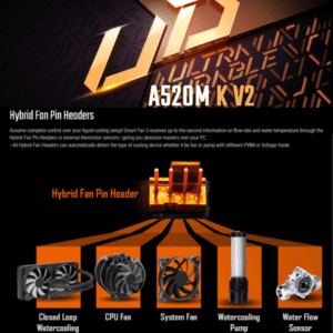 GiGABYTE A520M K V2 AMD RYZEN MOTHERBOARD MiCRO ATX BOX PACK (5)