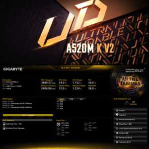 GiGABYTE A520M K V2 AMD RYZEN MOTHERBOARD MiCRO ATX BOX PACK (7)
