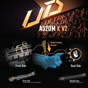 GiGABYTE A520M K V2 AMD RYZEN MOTHERBOARD MiCRO ATX BOX PACK (8)