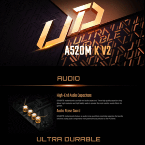GiGABYTE A520M K V2 AMD RYZEN MOTHERBOARD MiCRO ATX BOX PACK (9)
