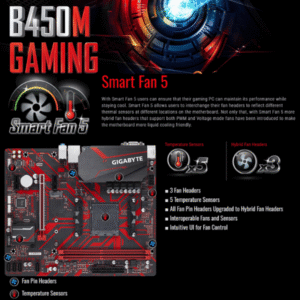 GiGABYTE B450M GAMiNG AMD RYZEN MOTHERBOARD MiCRO ATX USED (3)