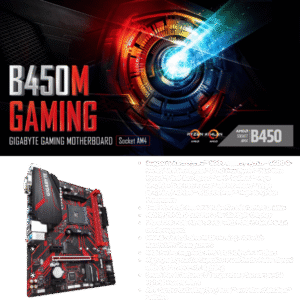 GiGABYTE B450M GAMiNG AMD RYZEN MOTHERBOARD MiCRO ATX USED (7)