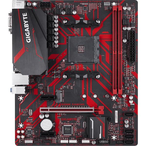 GiGABYTE B450M GAMiNG AMD RYZEN MOTHERBOARD MiCRO ATX USED (9)