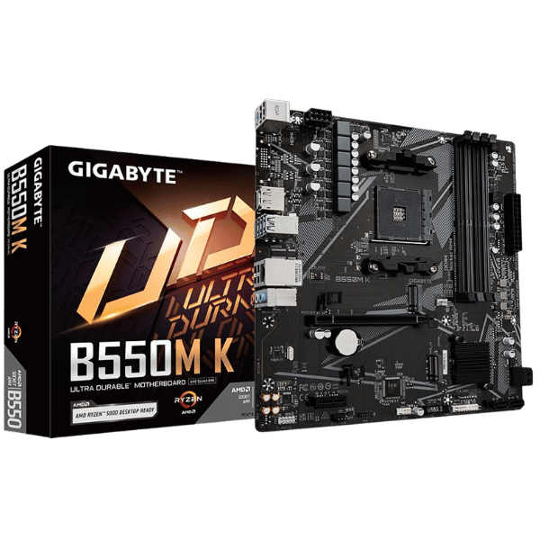 GiGABYTE B550M K AMD RYZEN MOTHERBOARD MiCRO ATX NEW BOX PACK (4)