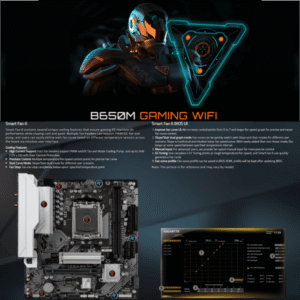 GiGABYTE B650M GAMiNG WiFi AM5 MOTHERBOARD DDR5 MiCRO ATX (14)