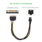 SATA POWER TO 6 PIN PCIe POWER CABLE CoNNECToR - Image 4
