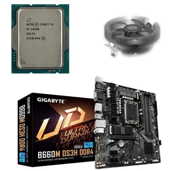i5 12400 12TH GEN MOTHERBOARD PROCESSOR PACKAGE WiTH GiGABYTE B660M DS3H DDR4 (NEW)